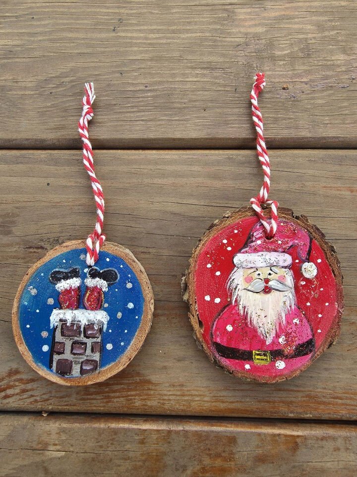 Renkli Boyama Ağaç Süsleri