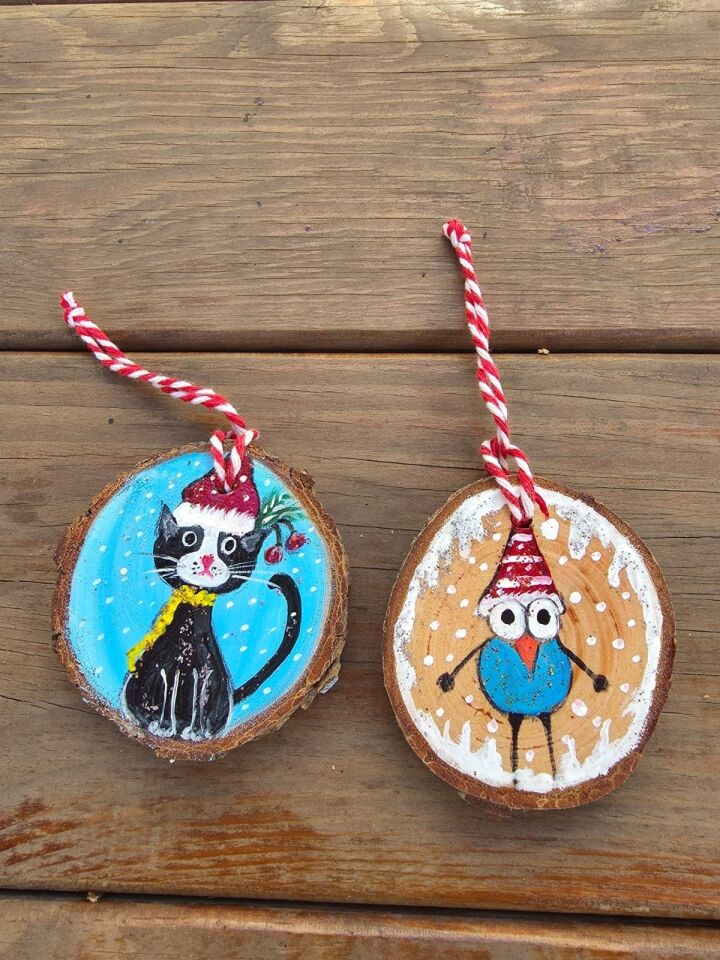 Renkli Boyama Ağaç Süsleri