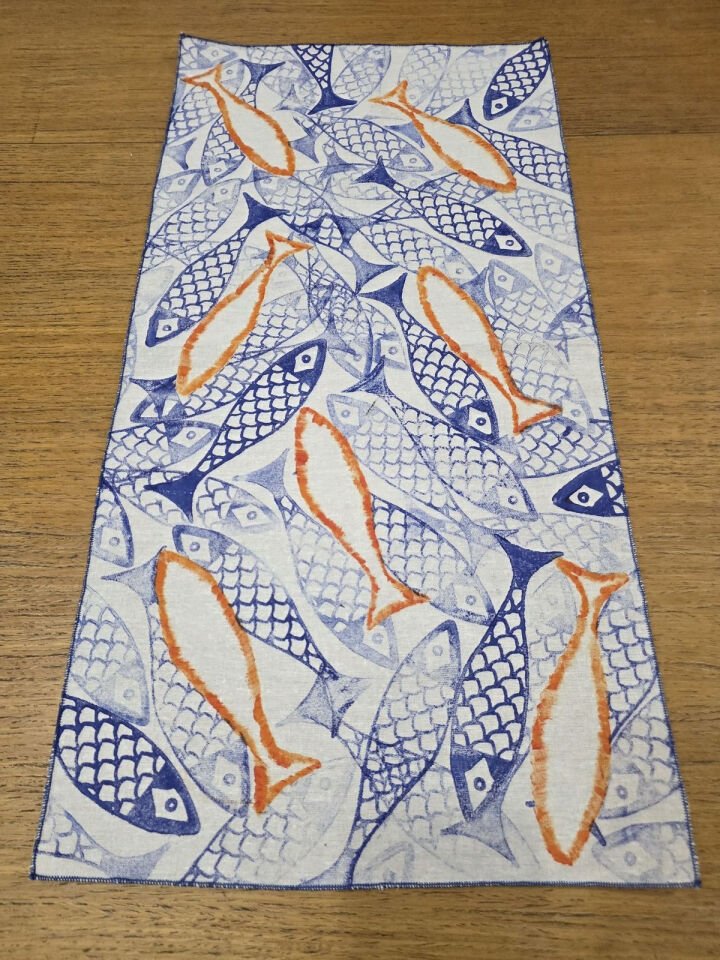 Balık Temalı Çok Amaçlı Örtü