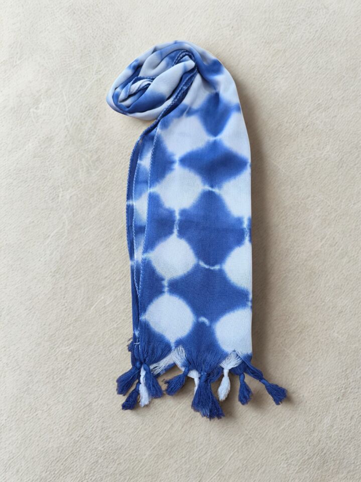 Shibori Dar/Geniş Fular/Şal5