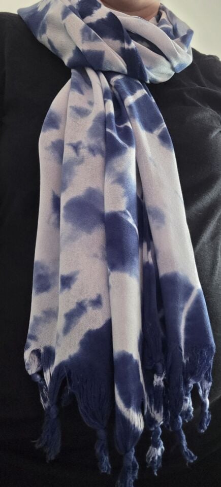 Shibori Dar/Geniş Fular/Şal6