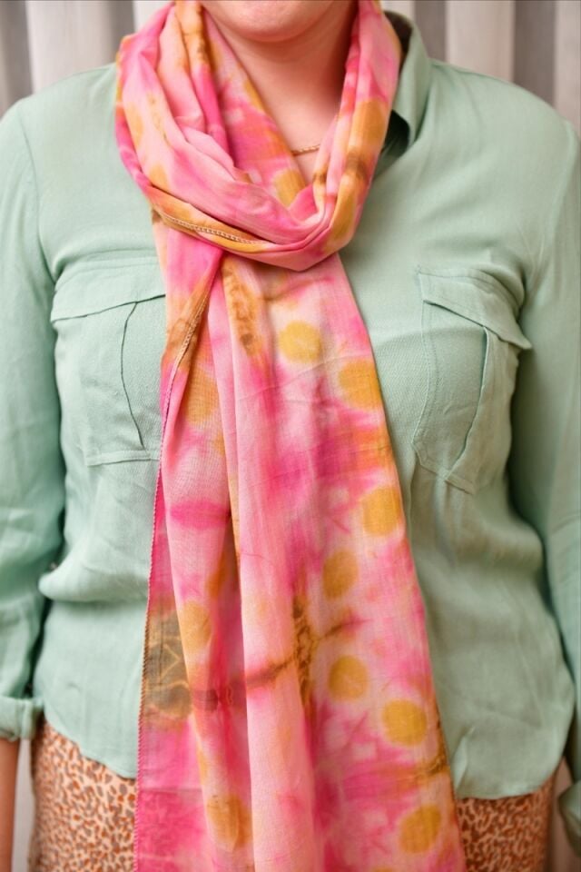 Shibori Dar/Geniş Fular/Şal8