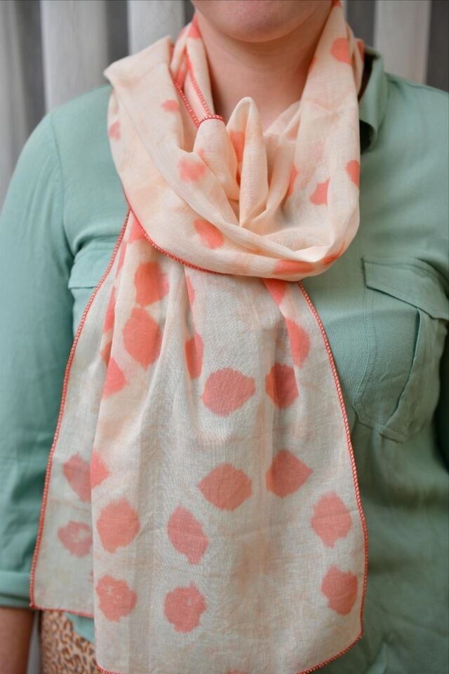 Shibori Dar/Geniş Fular/Şal9