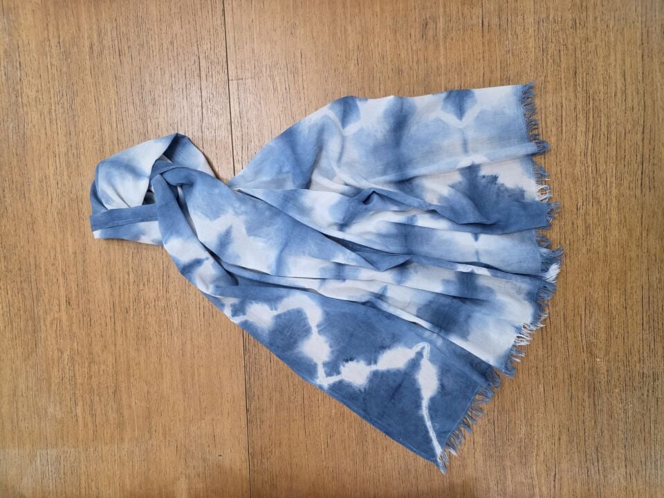 Shibori Dar/Geniş Fular/Şal12