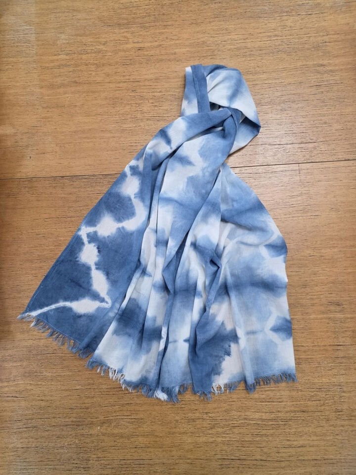 Shibori Dar/Geniş Fular/Şal12
