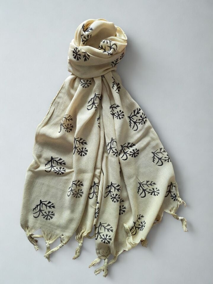 Tahta baskı Dar/Geniş Fular/Şal15