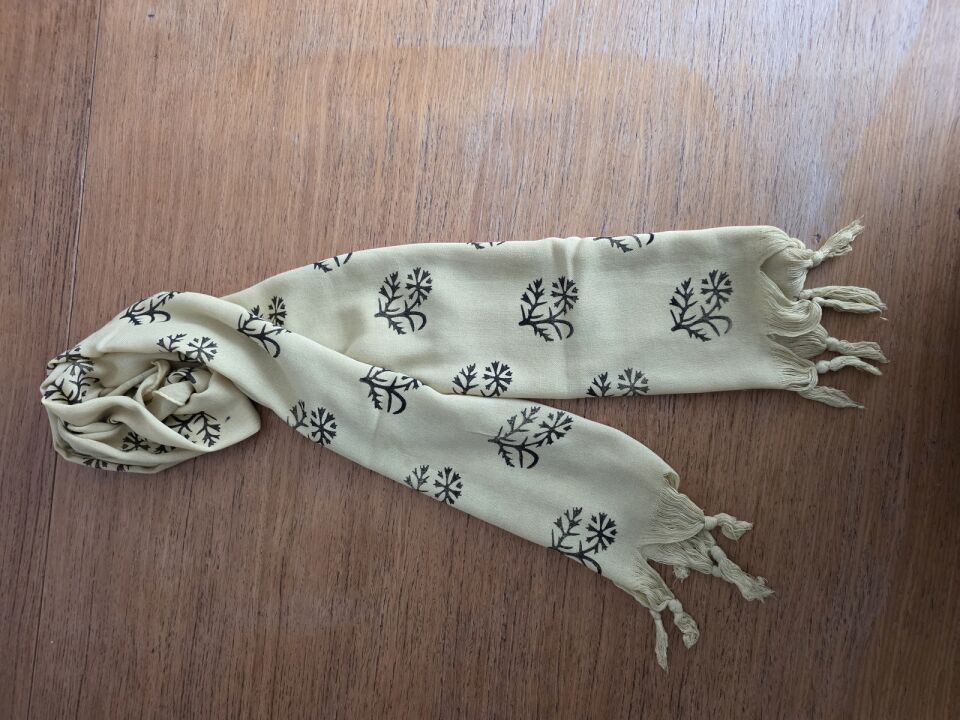 Tahta baskı Dar/Geniş Fular/Şal15