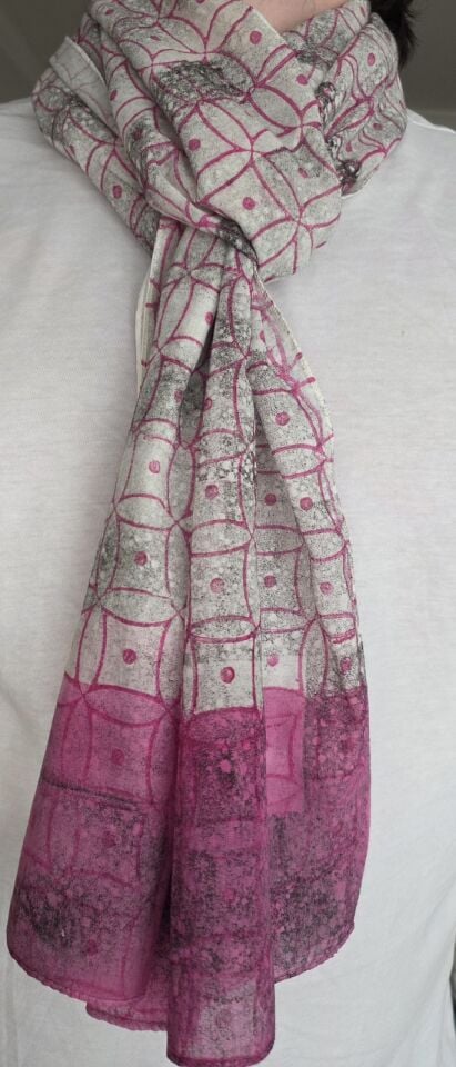 Tahta baskı Dar/Geniş Fular/Şal16