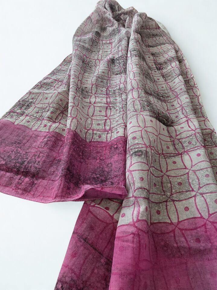 Tahta baskı Dar/Geniş Fular/Şal16