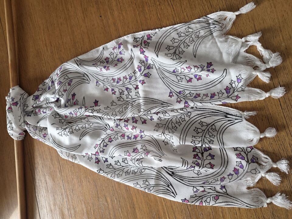 Tahta baskı Dar/Geniş Fular/Şal17