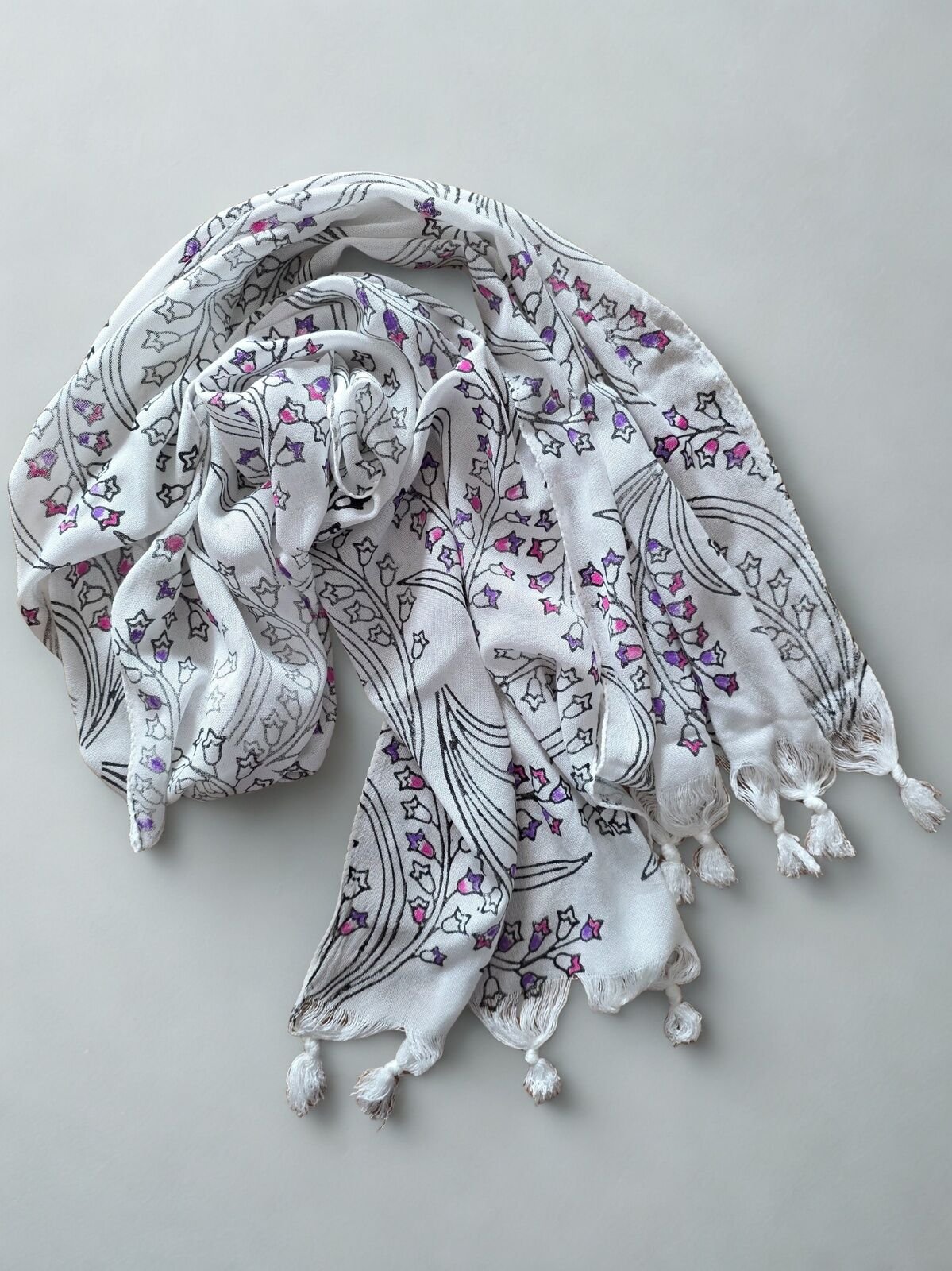 Tahta baskı Dar/Geniş Fular/Şal17