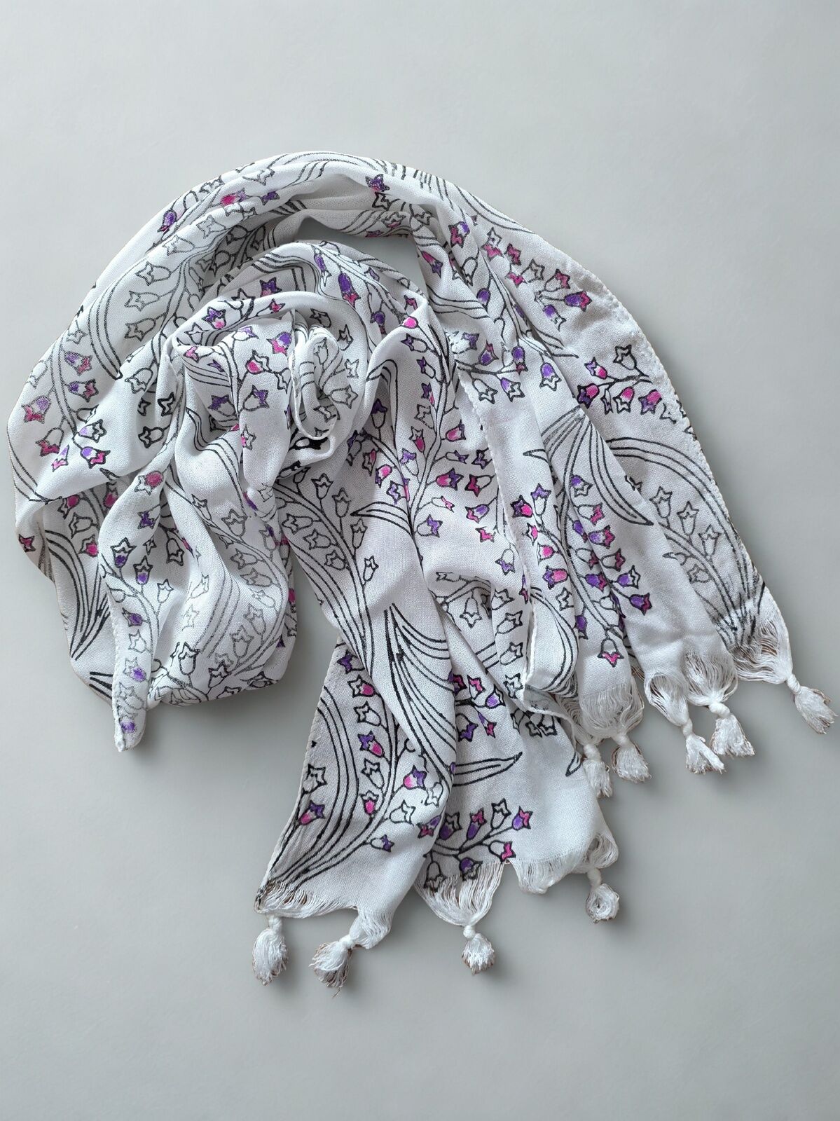 Tahta baskı Dar/Geniş Fular/Şal17