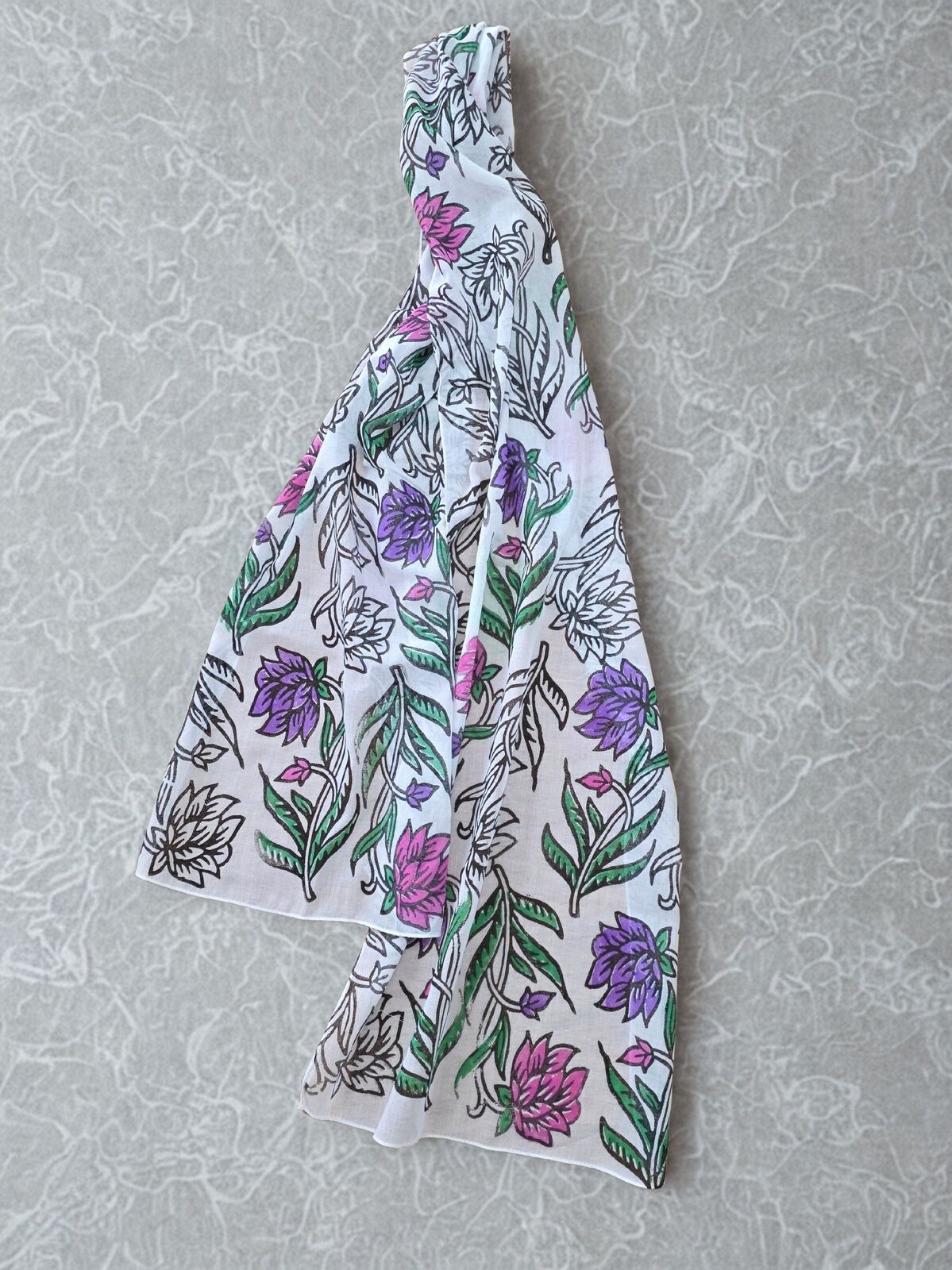 Tahta baskı Dar/Geniş Fular/Şal18