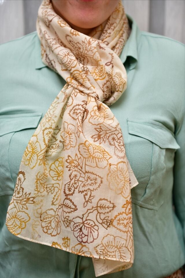 Tahta baskı Dar/Geniş Fular/Şal19