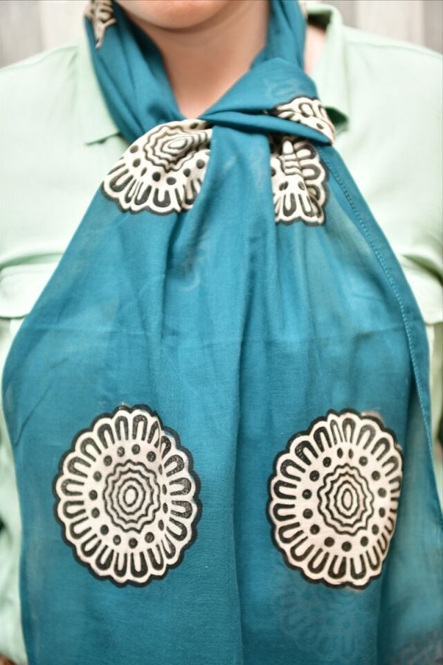 Tahta baskı Dar/Geniş Fular/Şal20