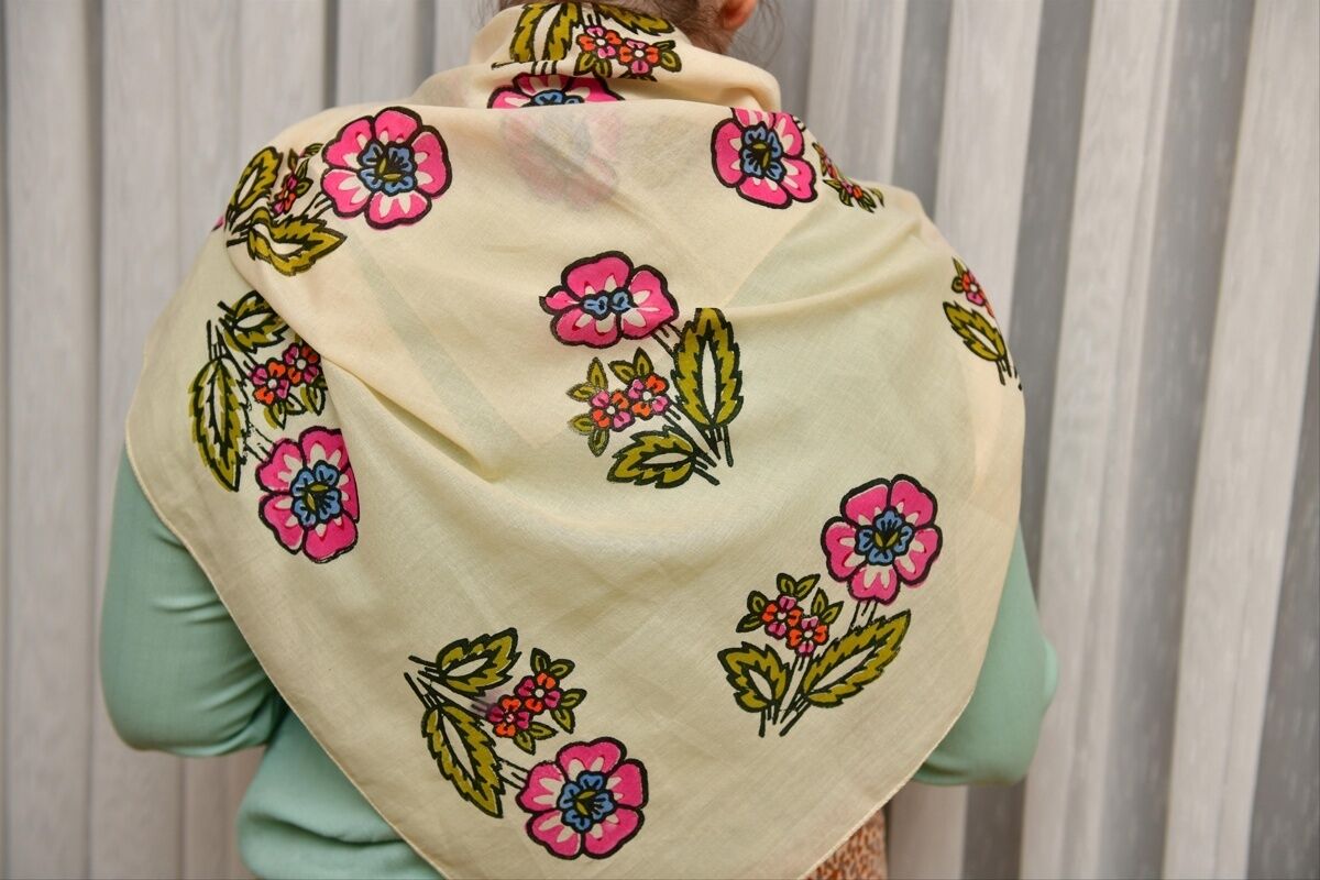 Tahta baskı Dar/Geniş Fular/Şal22